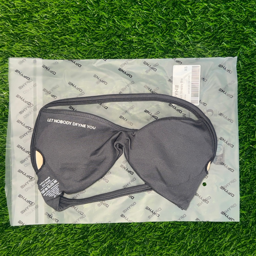 Dfyne impact strappy bra shark gray extra small - Picture 3 of 4